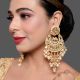 Kundan Pearl Chandelier Earrings for Women
